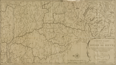1505-584 Nieuwe kaart van den Rivier de Rhyn : van haare oorsprong[...] toe by Katwijk in de Duinen ; benevens de ...